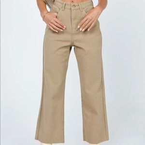 Brown Wide Leg Jeans